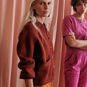 Sézane Noe Jacket in Terracotta Size:M NWOT